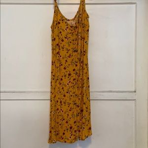 button up floral dress